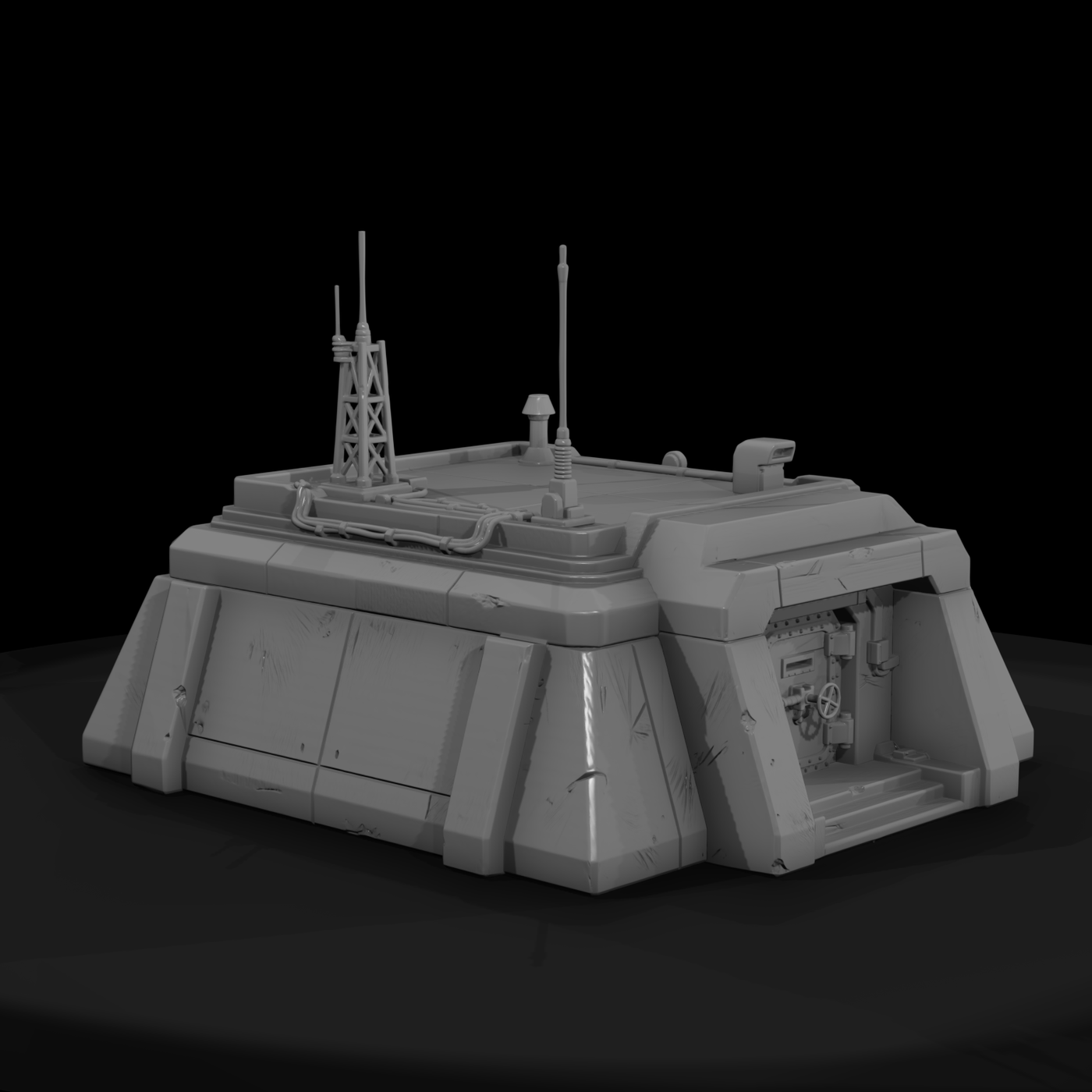 Mil 201 1980S Cold War Hardened Command Bunker