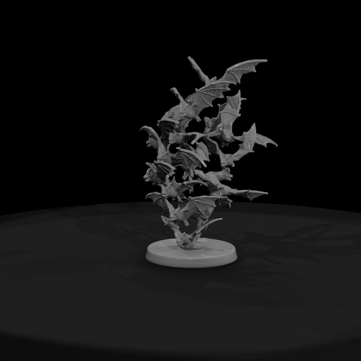 Vampire Bat Swarm on Bone-Strewn Base