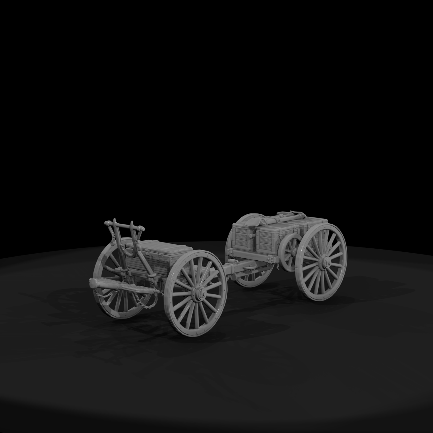 Mil 029 Civil War Limber Caisson