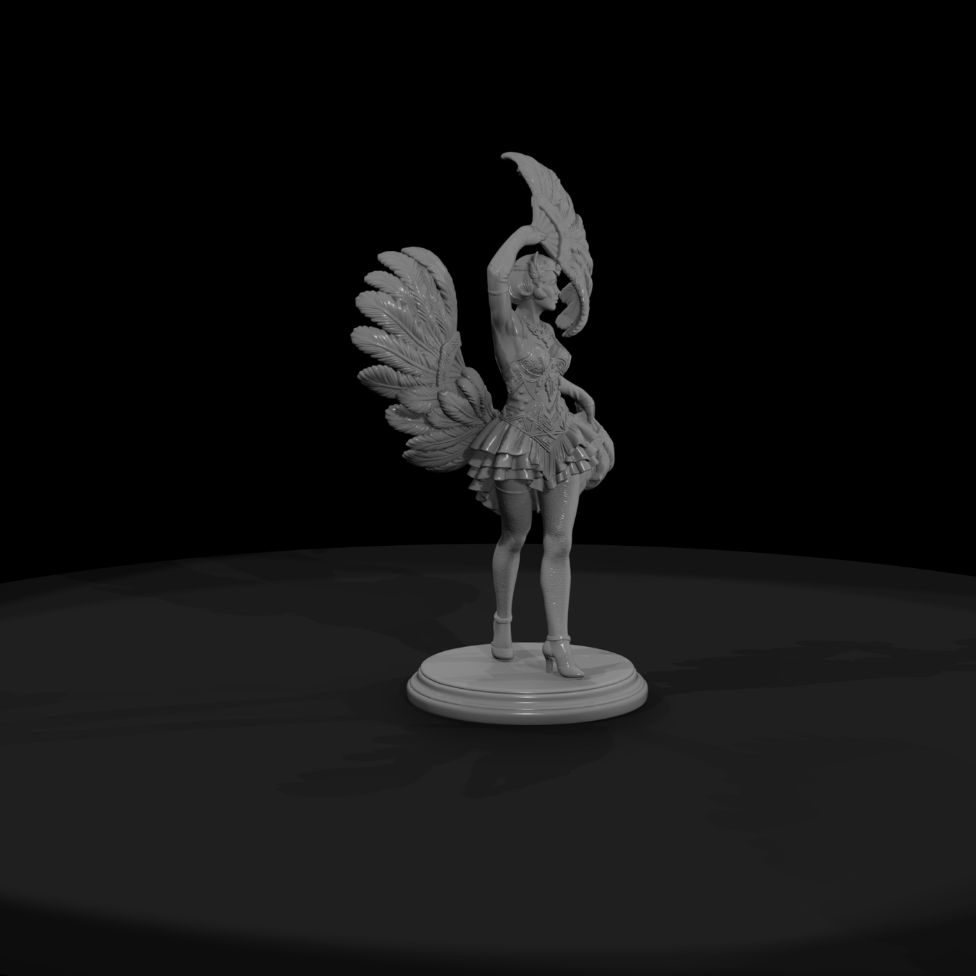 Poparc 0400 Cabaret Fan Dancer