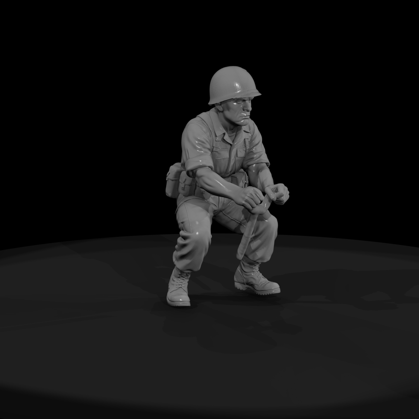 Vn Army 039 Vietnam U S Army Mortar Crewman Figure