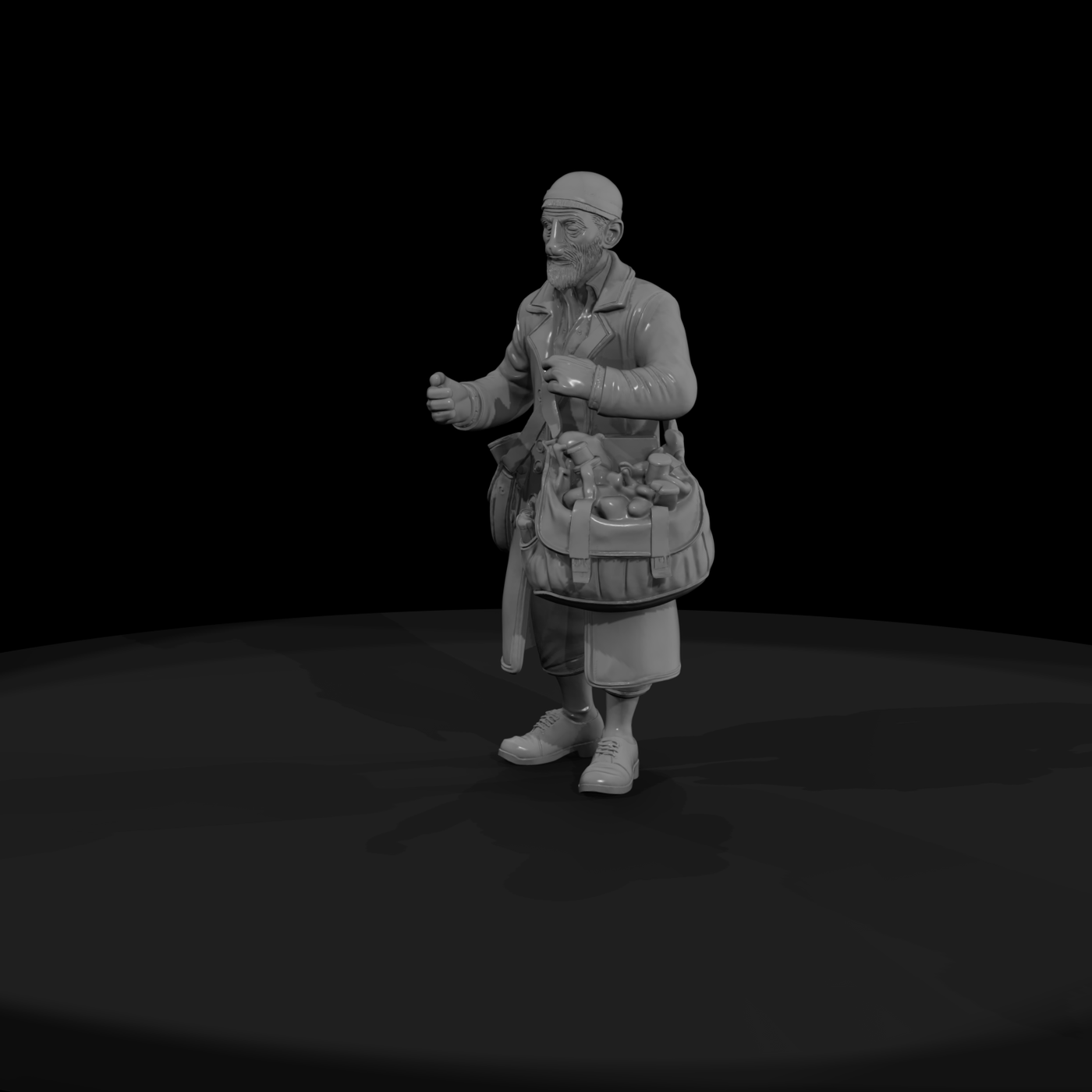 Stylized Traveling Merchant