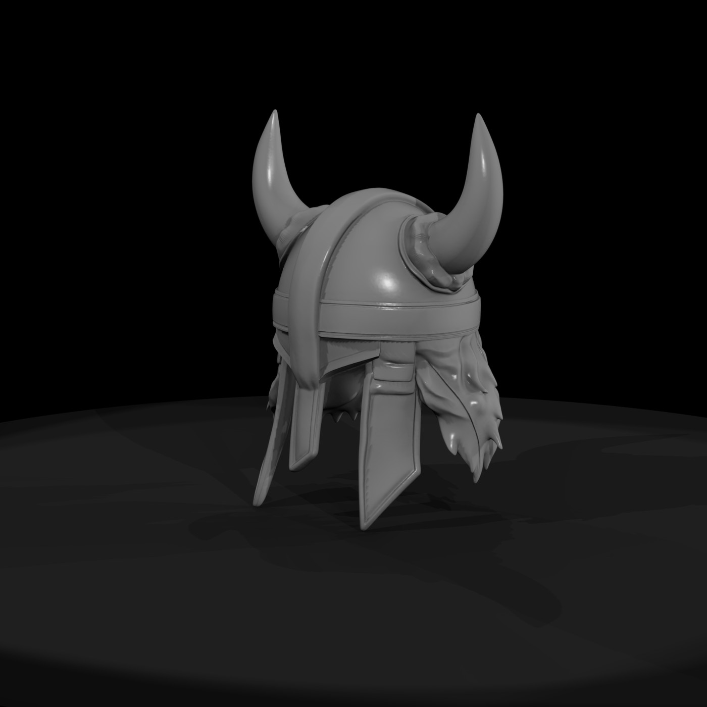 Stylized Horned Viking Helmet