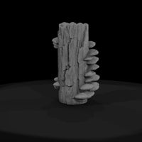 tree-stump-with-shelf-fungi-3d-printable-miniature-terrain-633026 — thumbnail 3