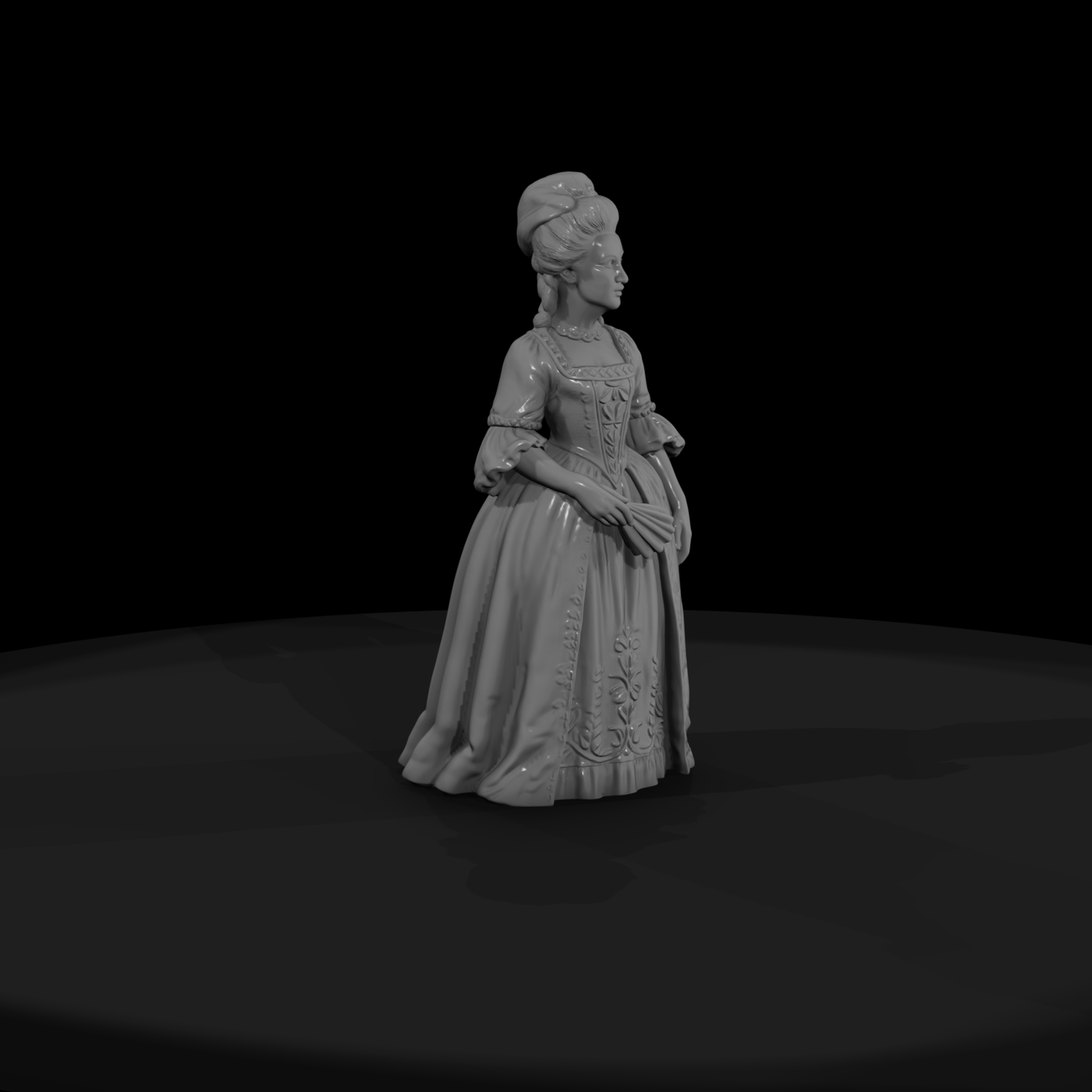 Hist 0198 Historical Marie Antoinette Miniature Fi