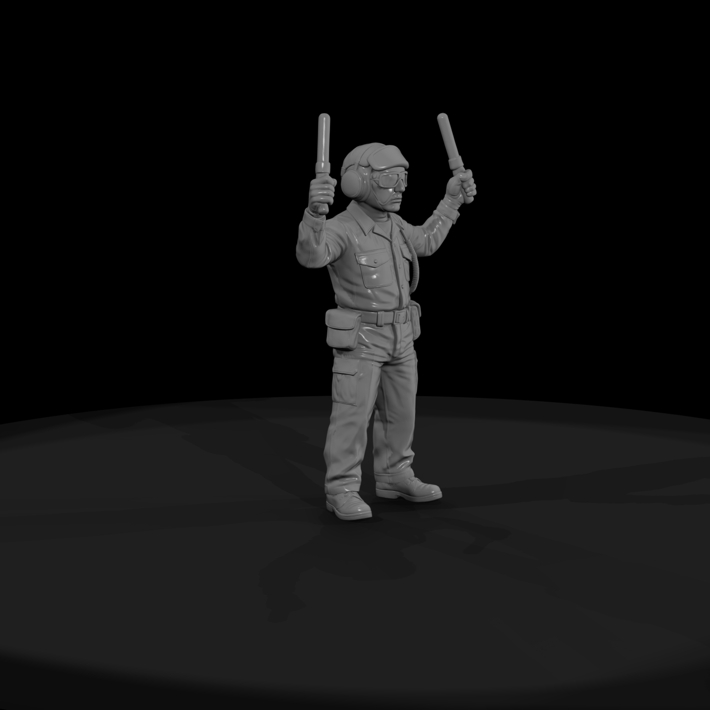 Mod Navy 049 Modern U S Navy Aircraft Handler Figu