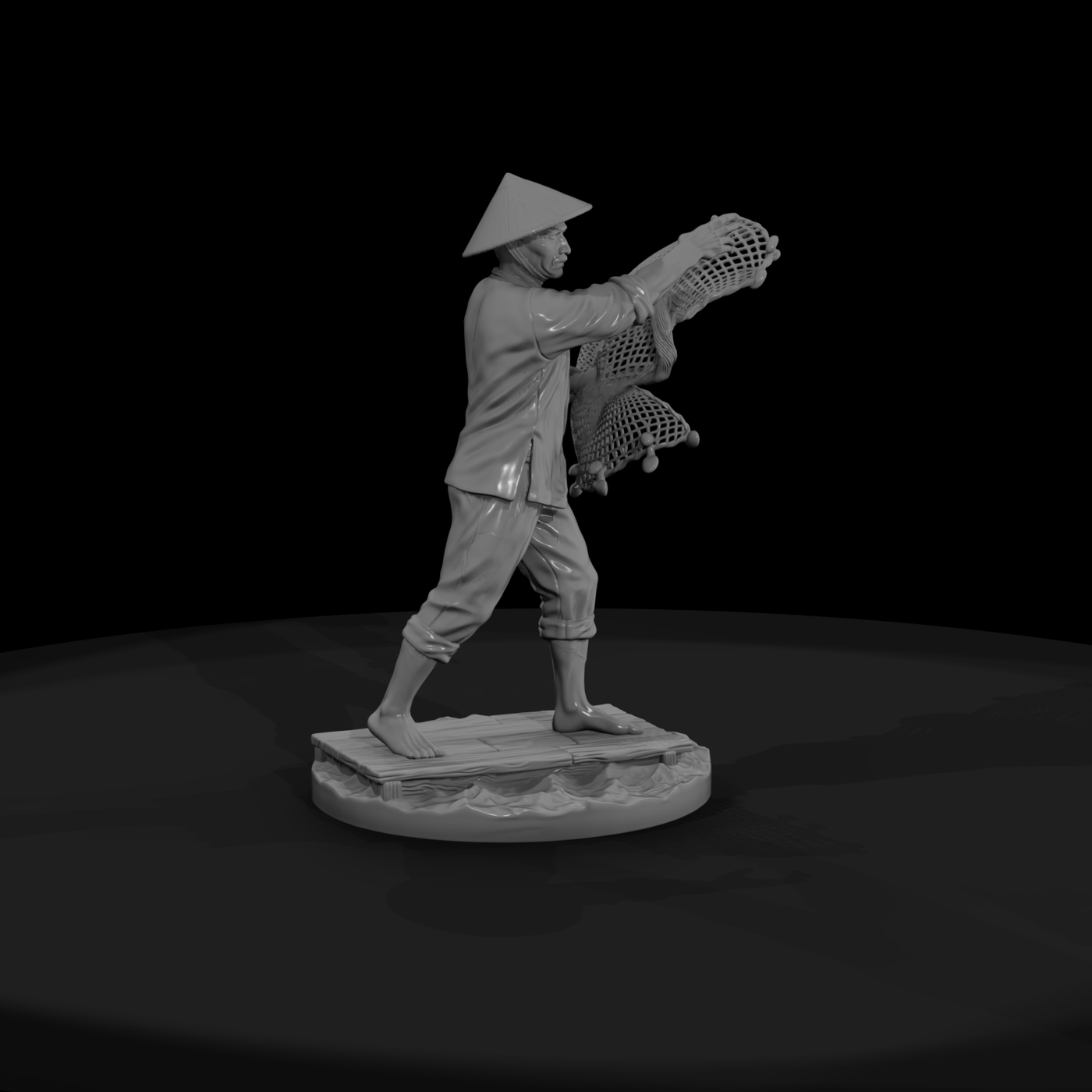 Vnh 085 Civilian Fisherman