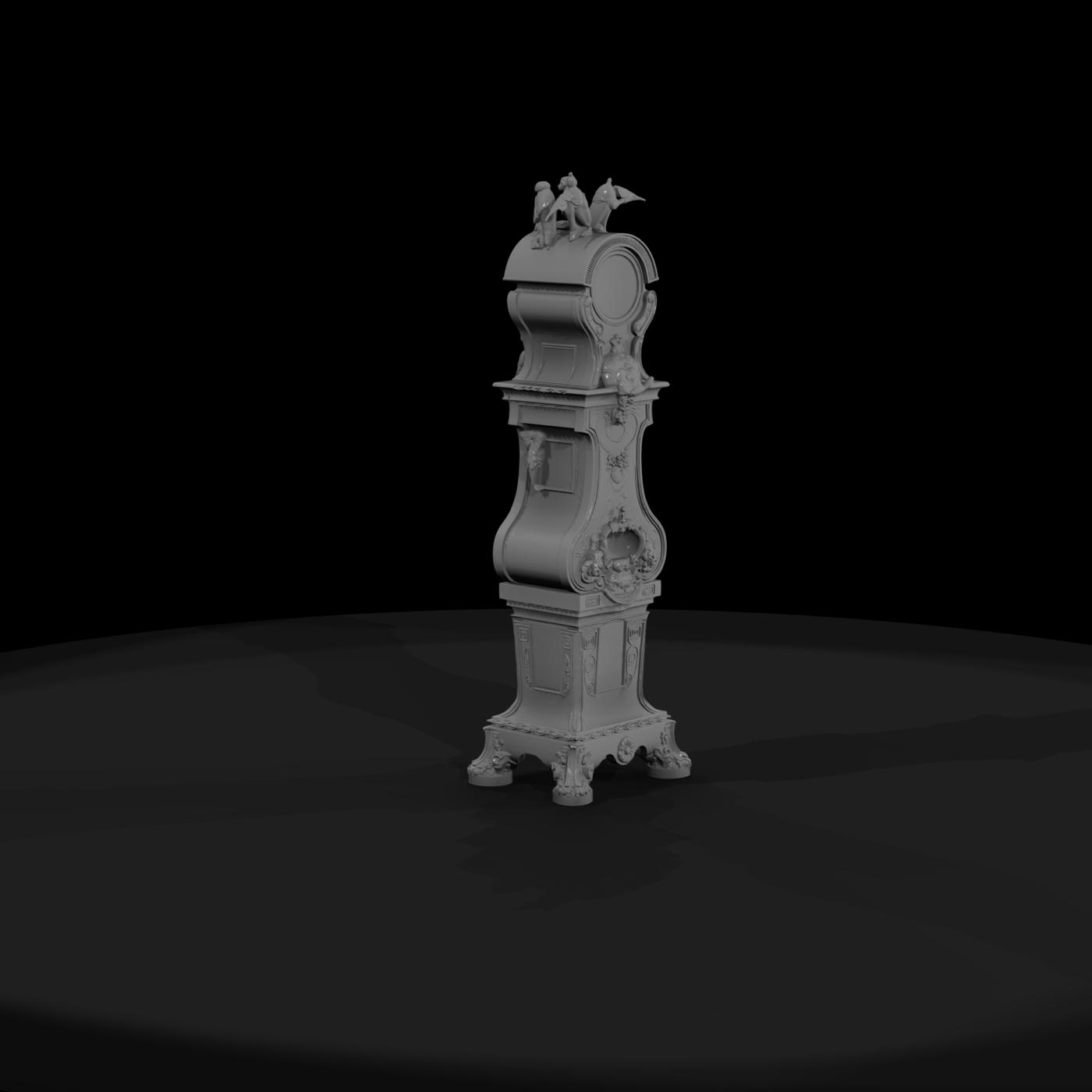 Ornate Baroque Grandfather Clock