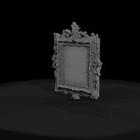 rococo-ornate-mirror-frame-ho-1-87-miniature-503705 — thumbnail 3