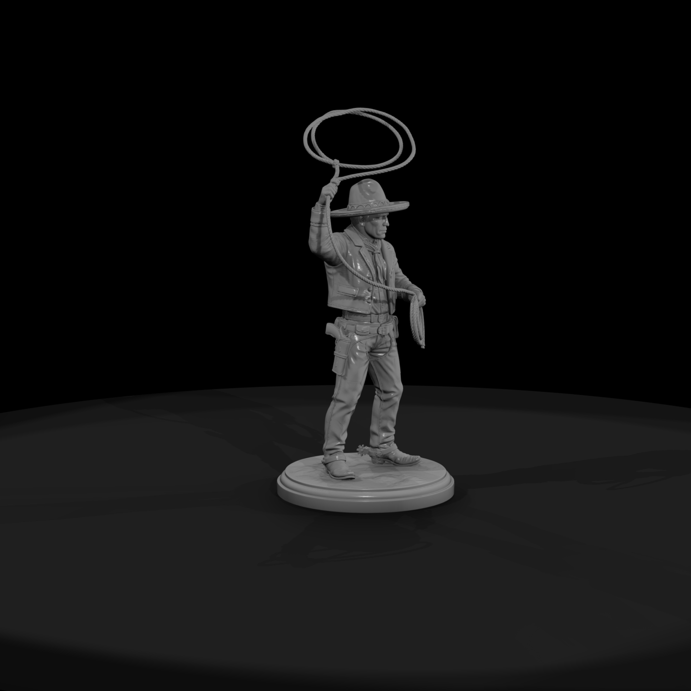 Vaquero Cowboy with Lasso