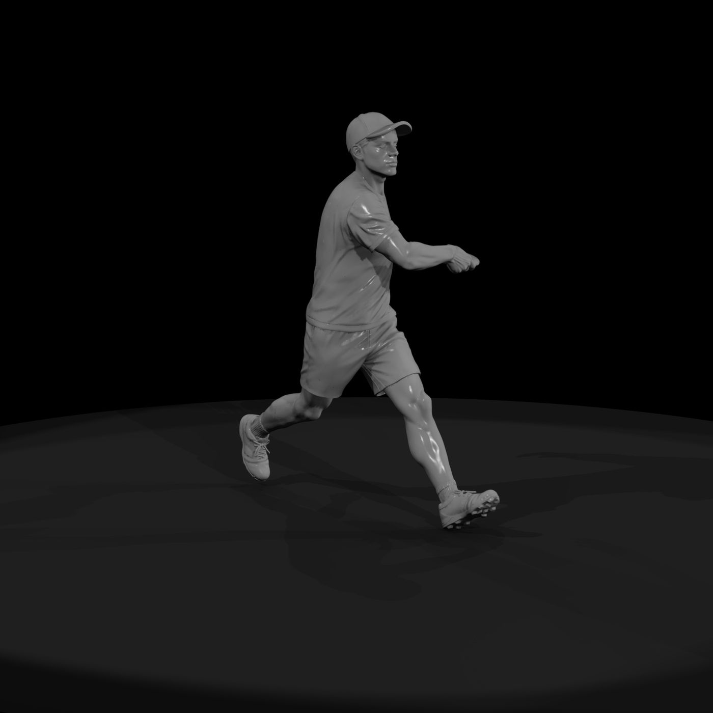 Disc Golf Thrower Mid-Toss
