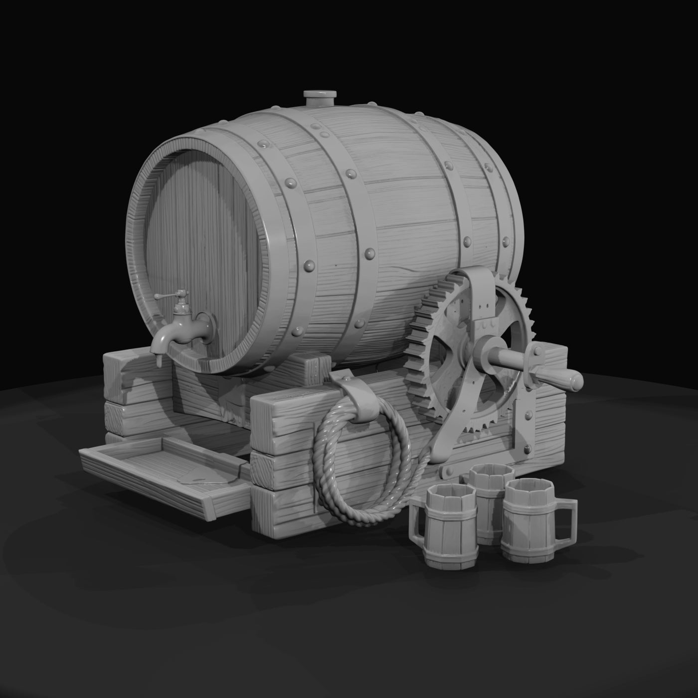 traditional-pirates-ale-barrel-with