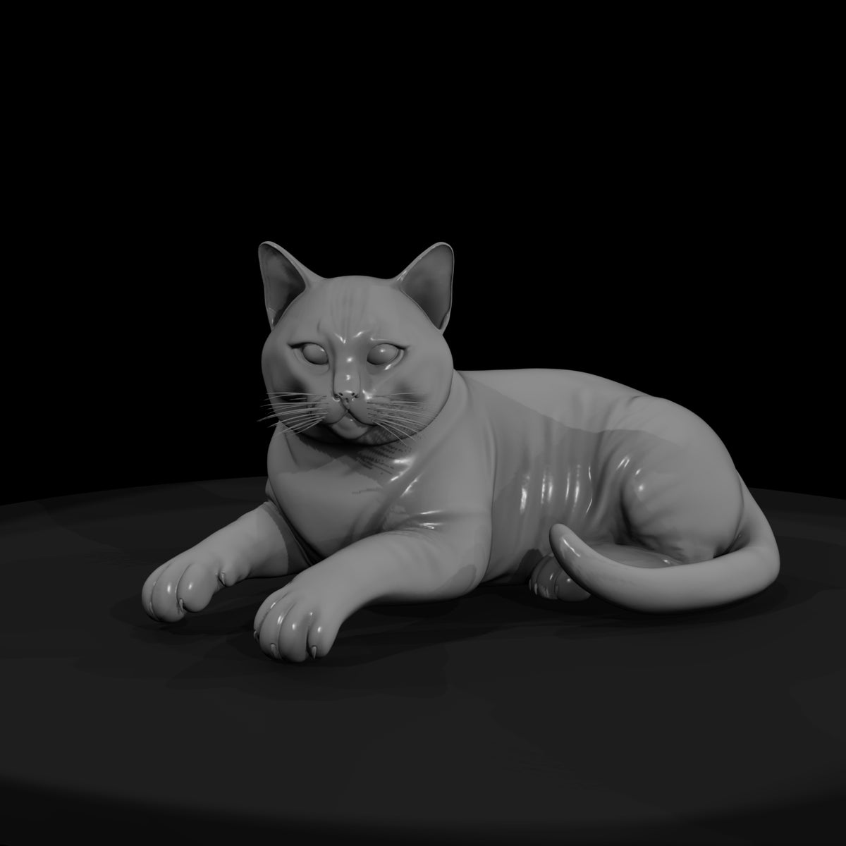 lying-cat-figurine-for-diorama-ho-1-87-scale-843288