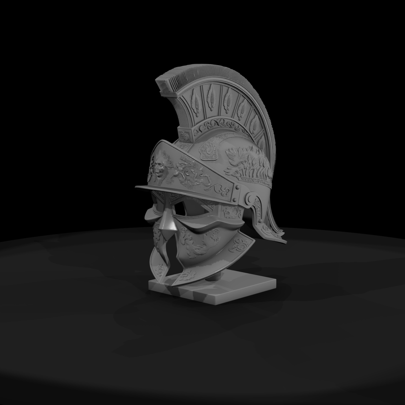 Ornate Roman Gladiator Helmet