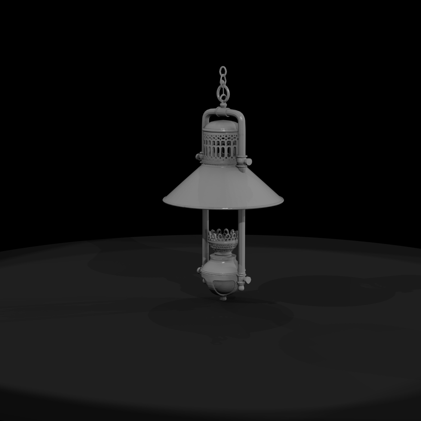 Vintage Nautical Pendant Lantern — Hanging Ship Light