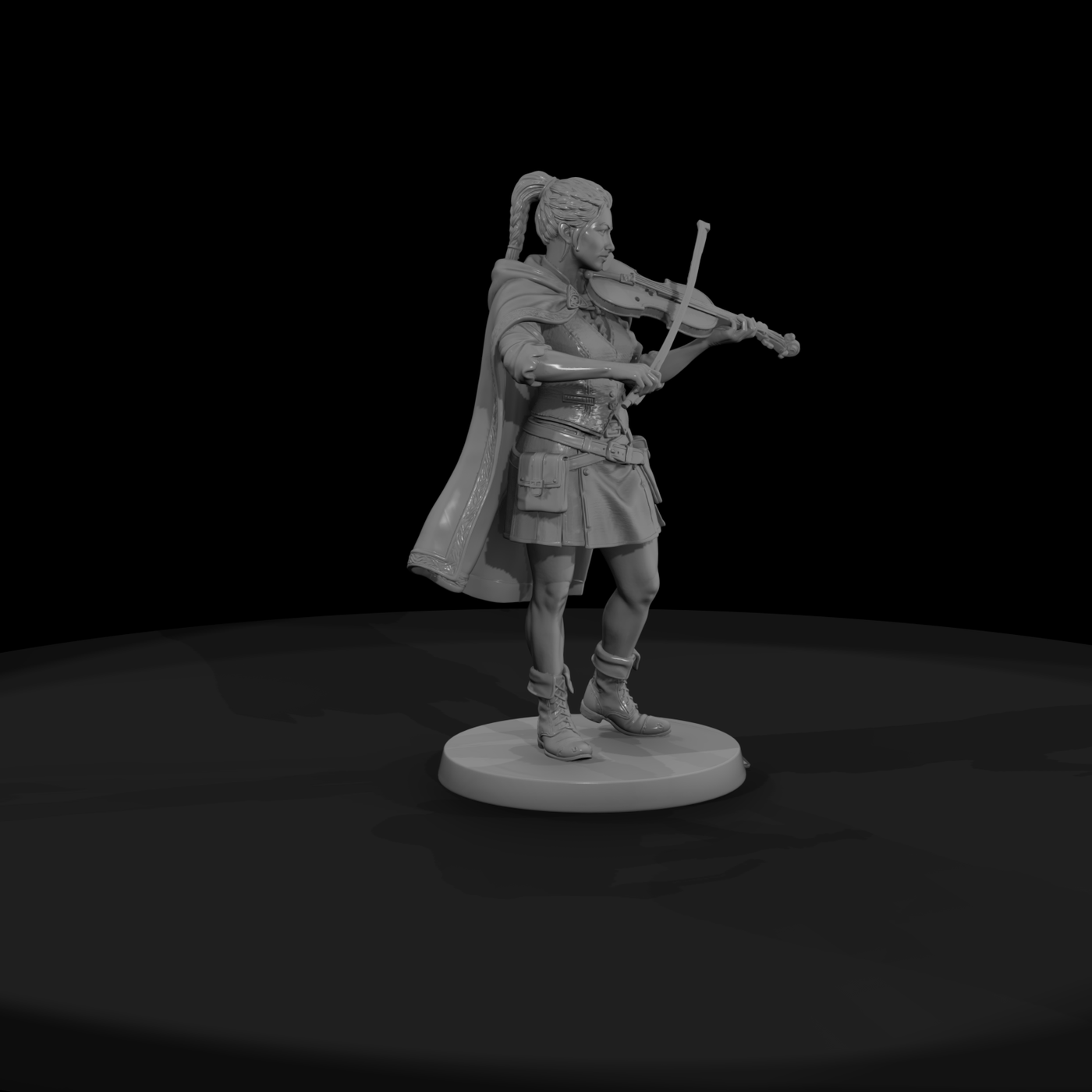 Celtic Fiddle Player Bard