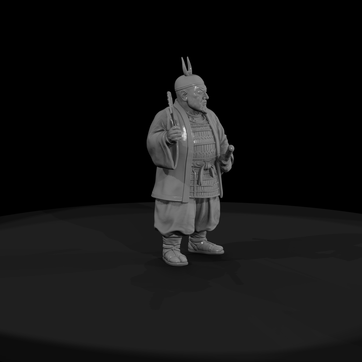 Hist 0104 Historical Tokugawa Ieyasu Miniature Fig