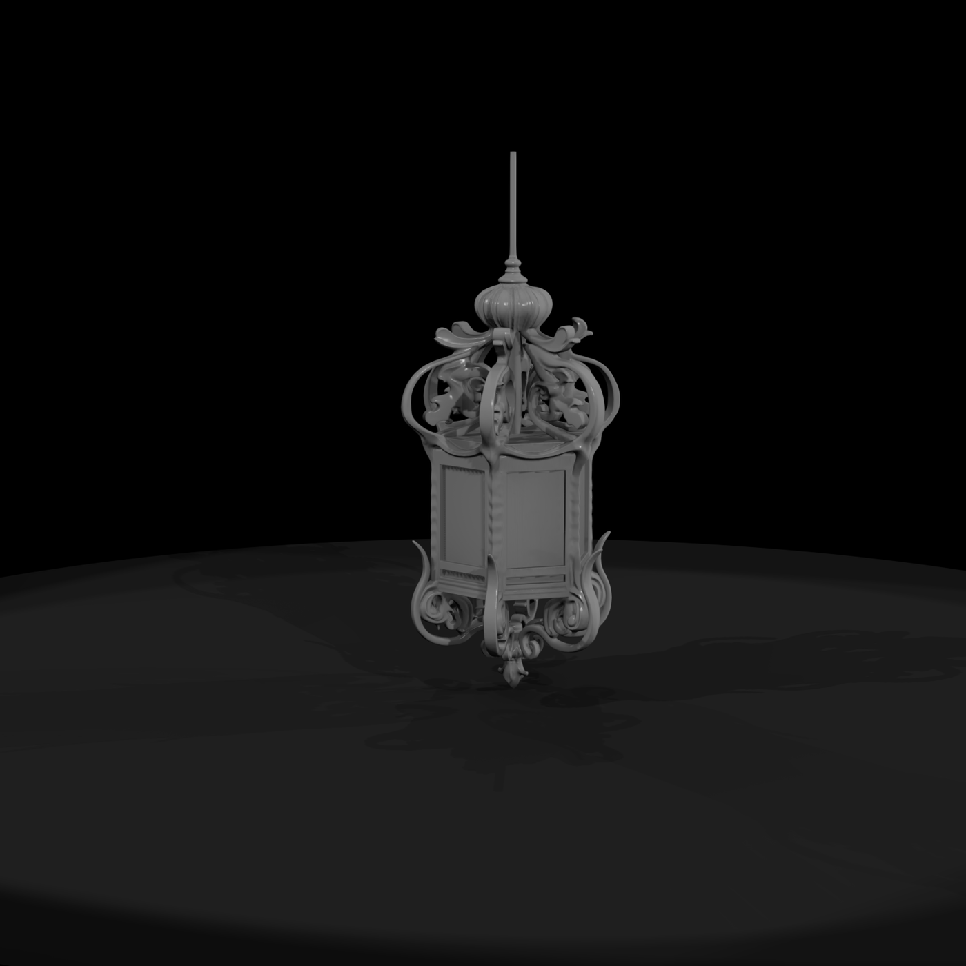 Ornate Baroque Pendant Lantern & Layouts