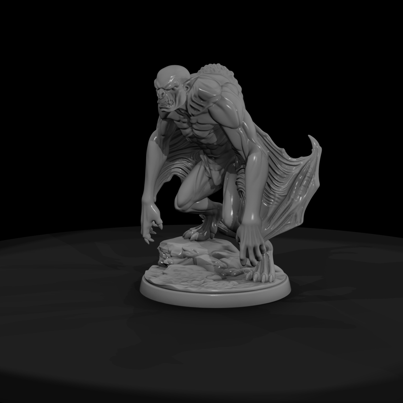 Stylized Winged Vampire 3D Miniature Model Xd95Er8