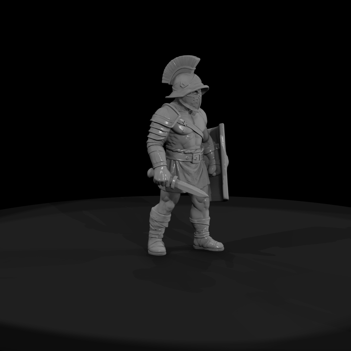 Hist 0208 Roman Gladiator Miniature Figure