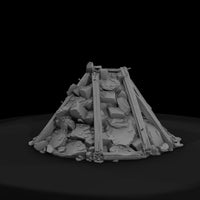 demolition-rubble-pile-with-beams-diorama-terrain-845239 — thumbnail 3