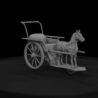 horse-drawn-carriage-3d-model — thumbnail 4