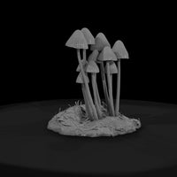 stylized-bonnet-mushroom-cluster-diorama-prop-263645 — thumbnail 3