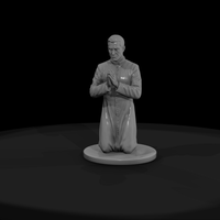 Kneeling Priest in Prayer — thumbnail 3