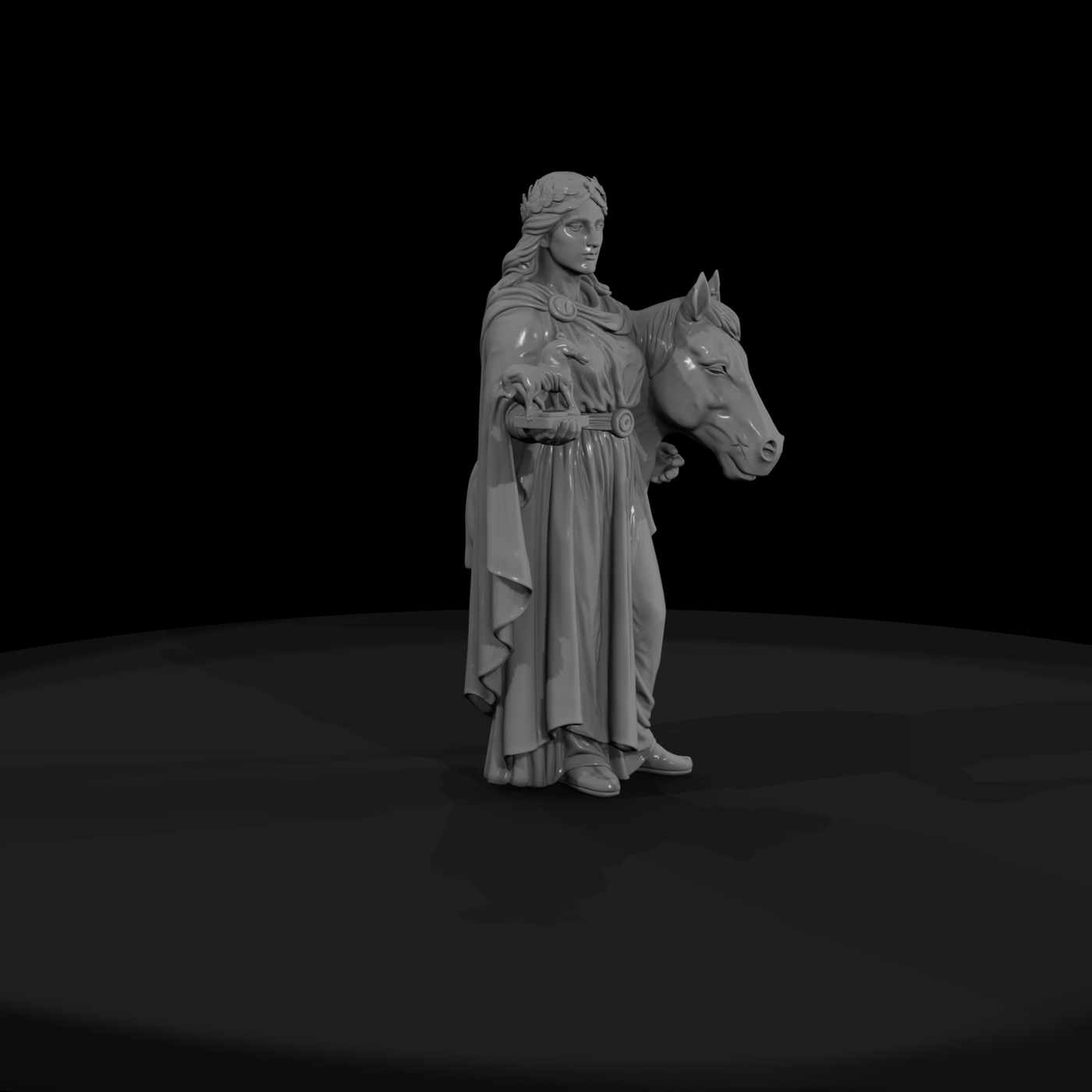 Myth 0404 Mythology Epona Miniature Figure