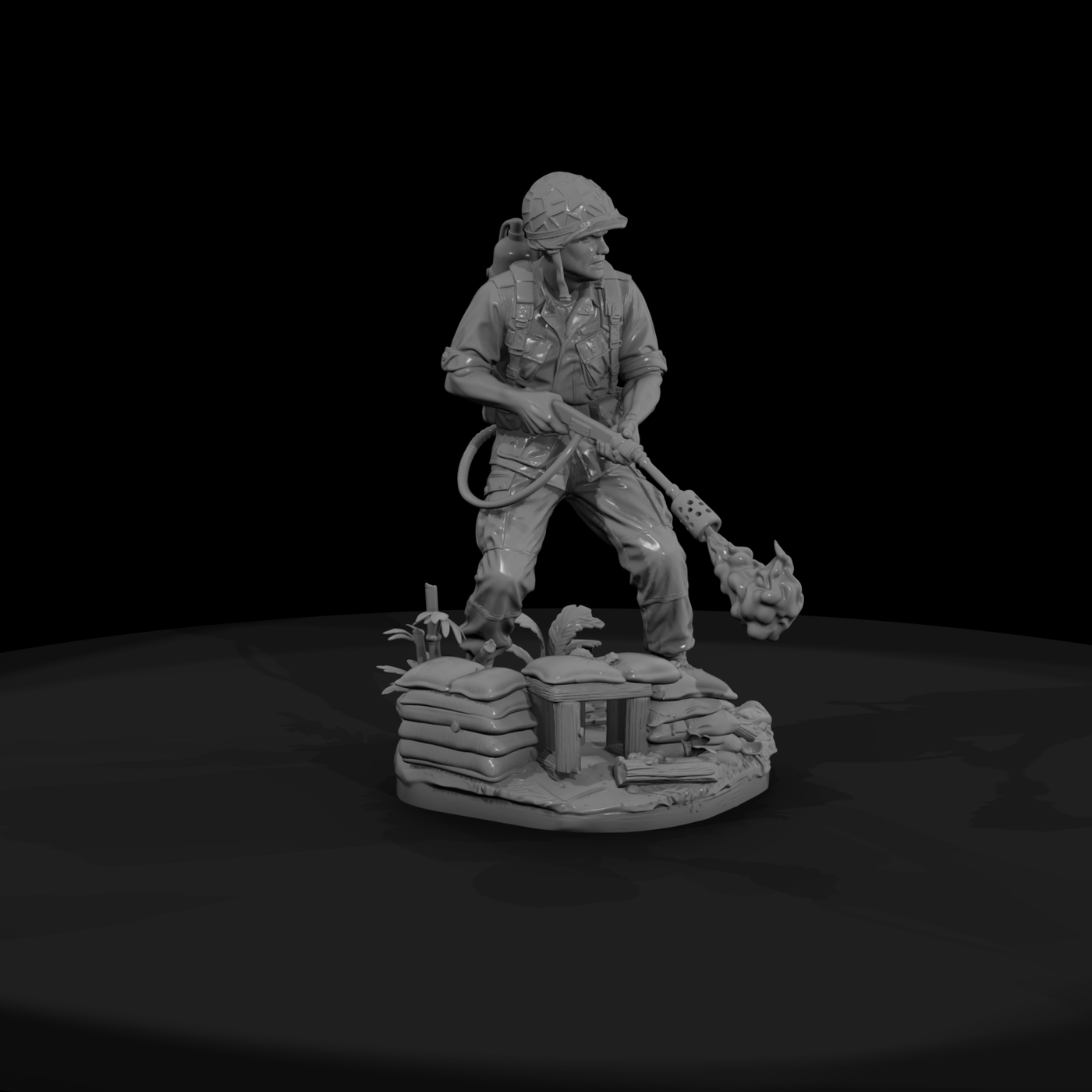 Vnh 020 United States Army Flamethrower Operator