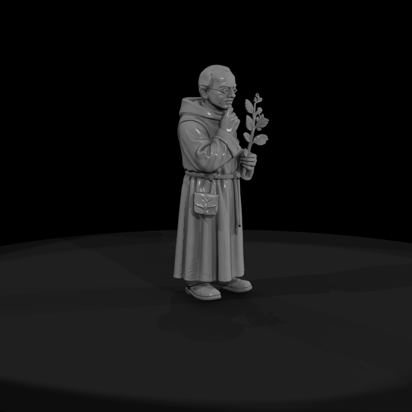 Hist 0179 Historical Gregor Mendel Miniature Figur