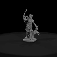 neoclassical-artemis-deer-statue-diorama-miniature-131367 — thumbnail 3