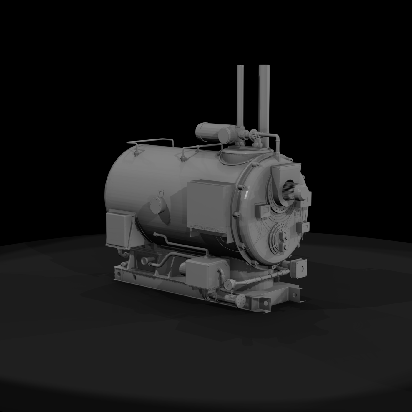 Industrial steam boiler