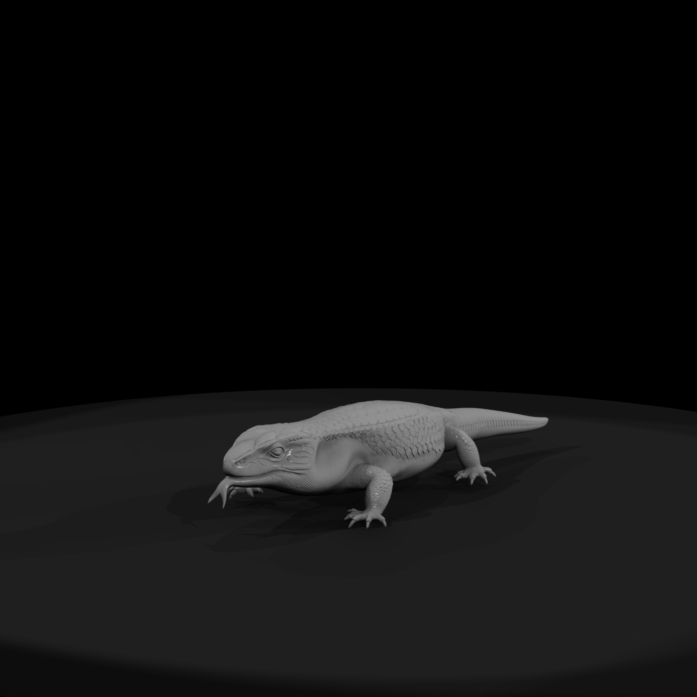Blue-Tongued Skink — Lizard Figure
