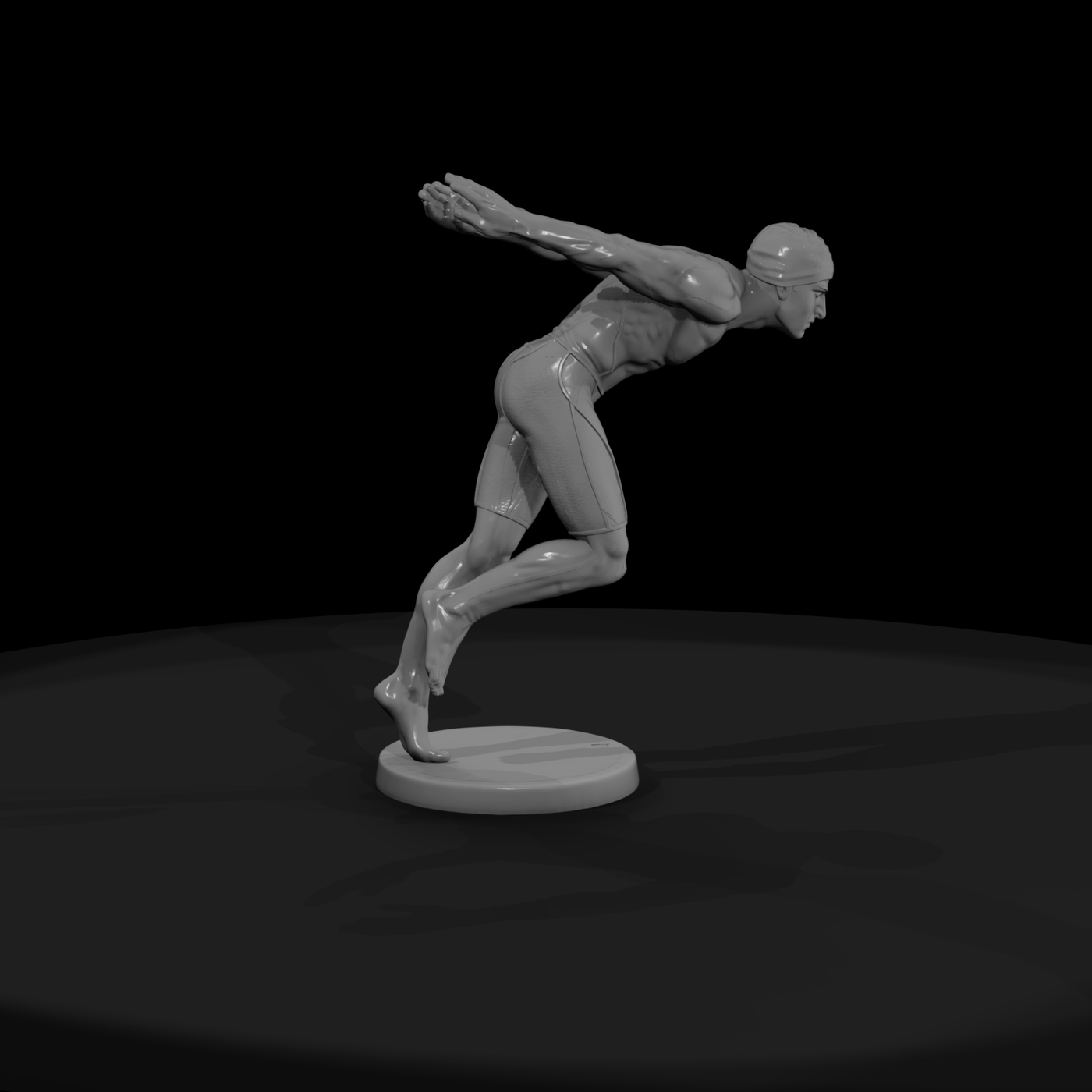 Poparc 0253 Swimmer Starting Block