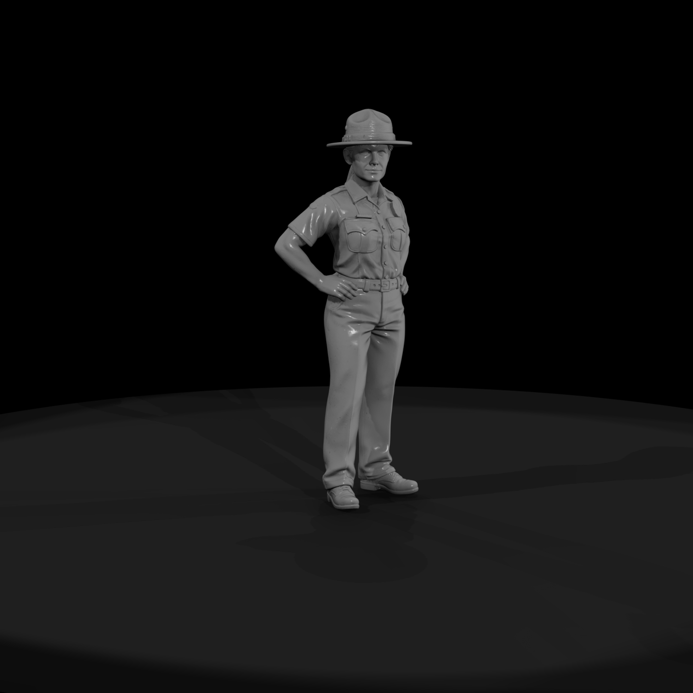 Park Ranger in Campaign Hat