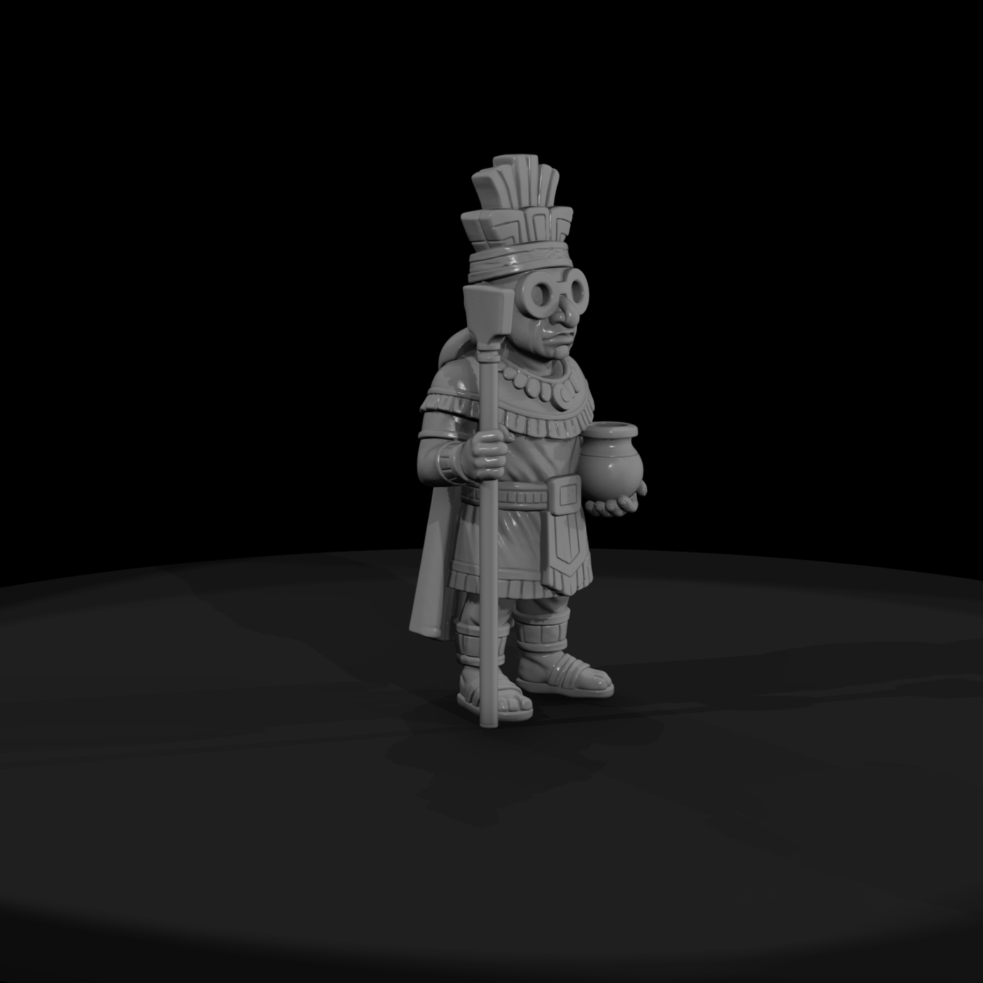 Myth 0471 Mythology Tlaloc Miniature Figure