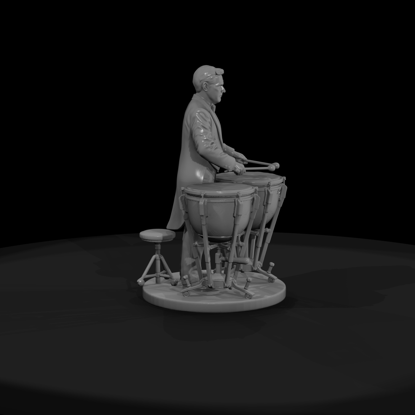 Orchestra Timpanist with Kettledrums