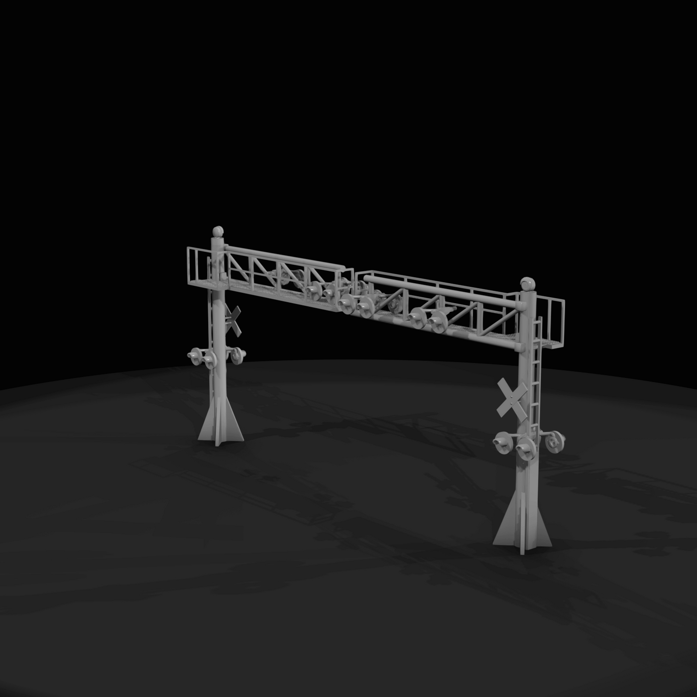 Railroad Grade Crossing Signal Gantry