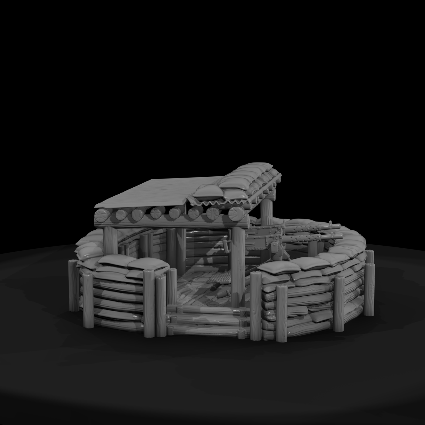 Pacific Twin Machine Gun Nest