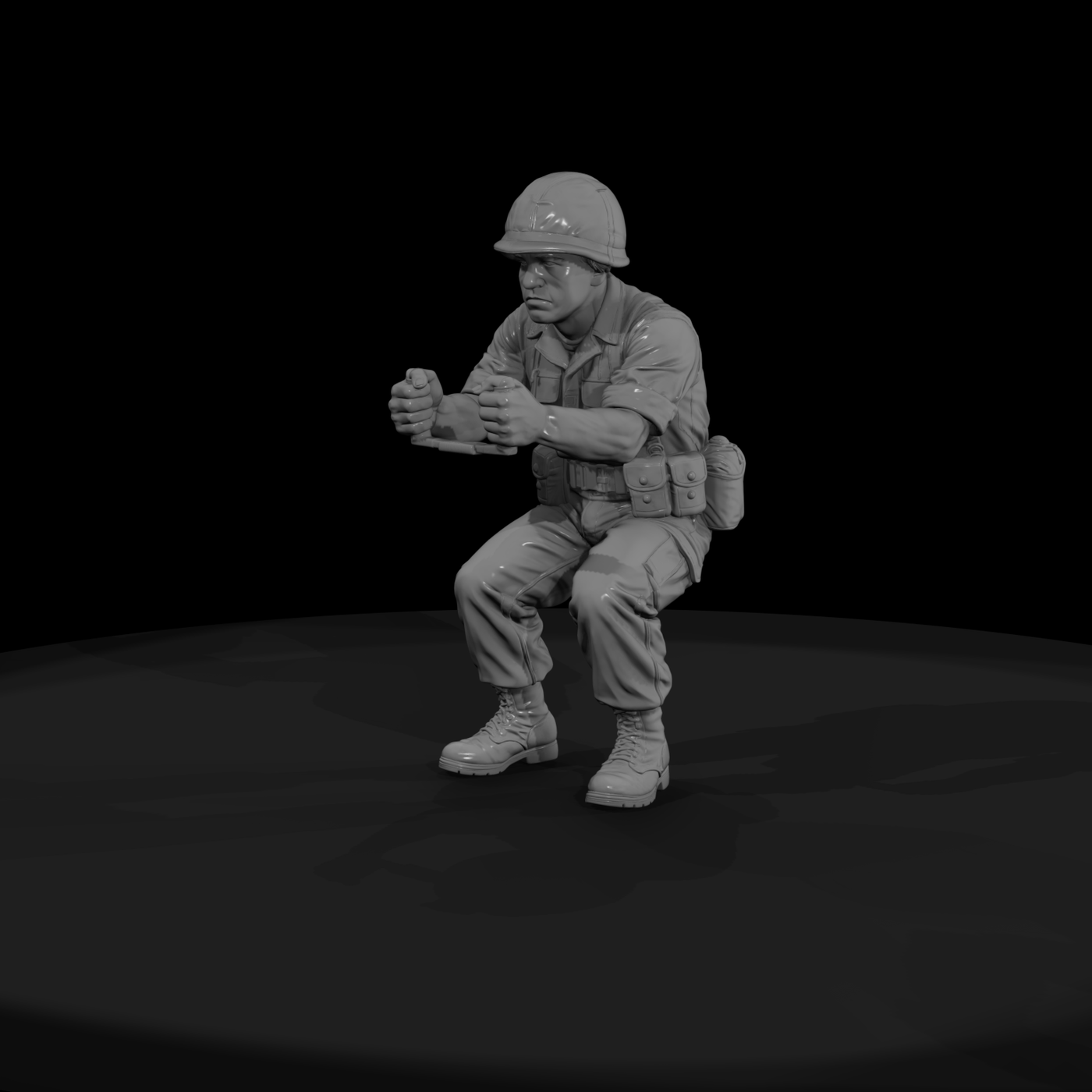 Vn Army 037 Vietnam U S Army Machine Gun Assistant