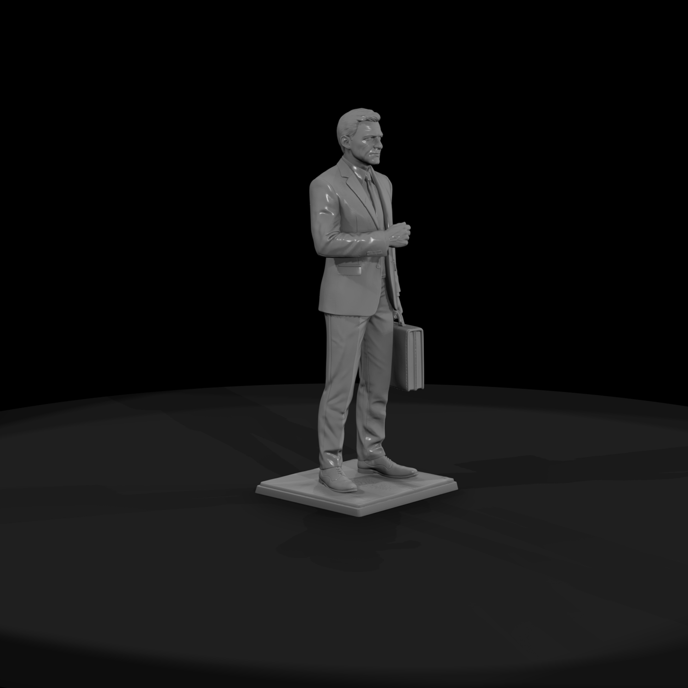 Businessman with Briefcase and Glasses