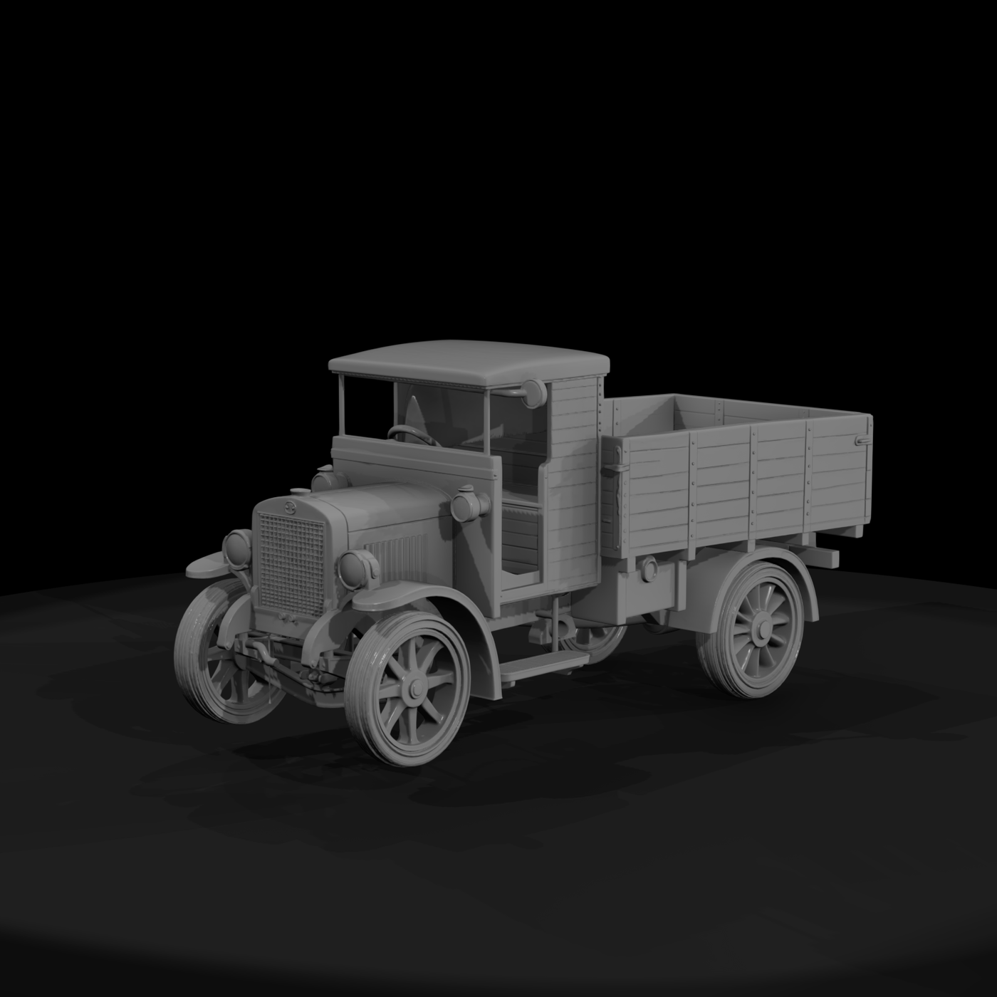 Vintage Flatbed Cargo Truck