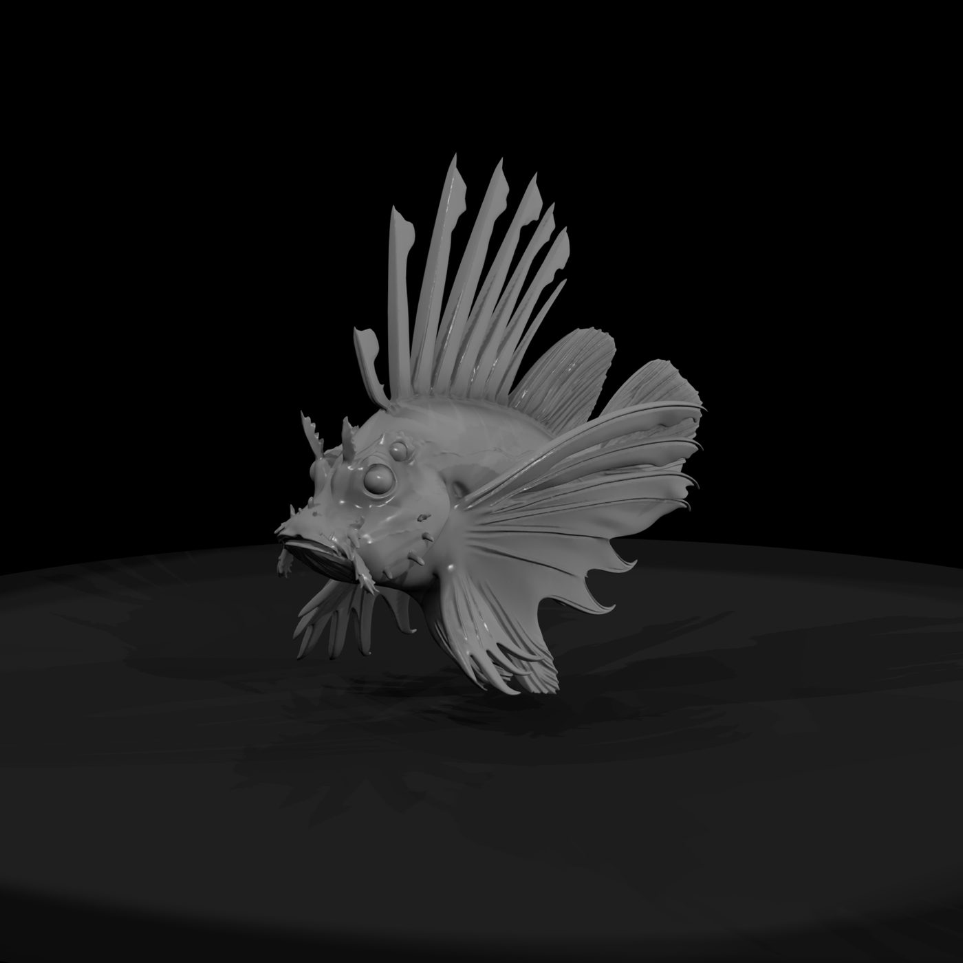 Stylized Lionfish Figurine & Displays