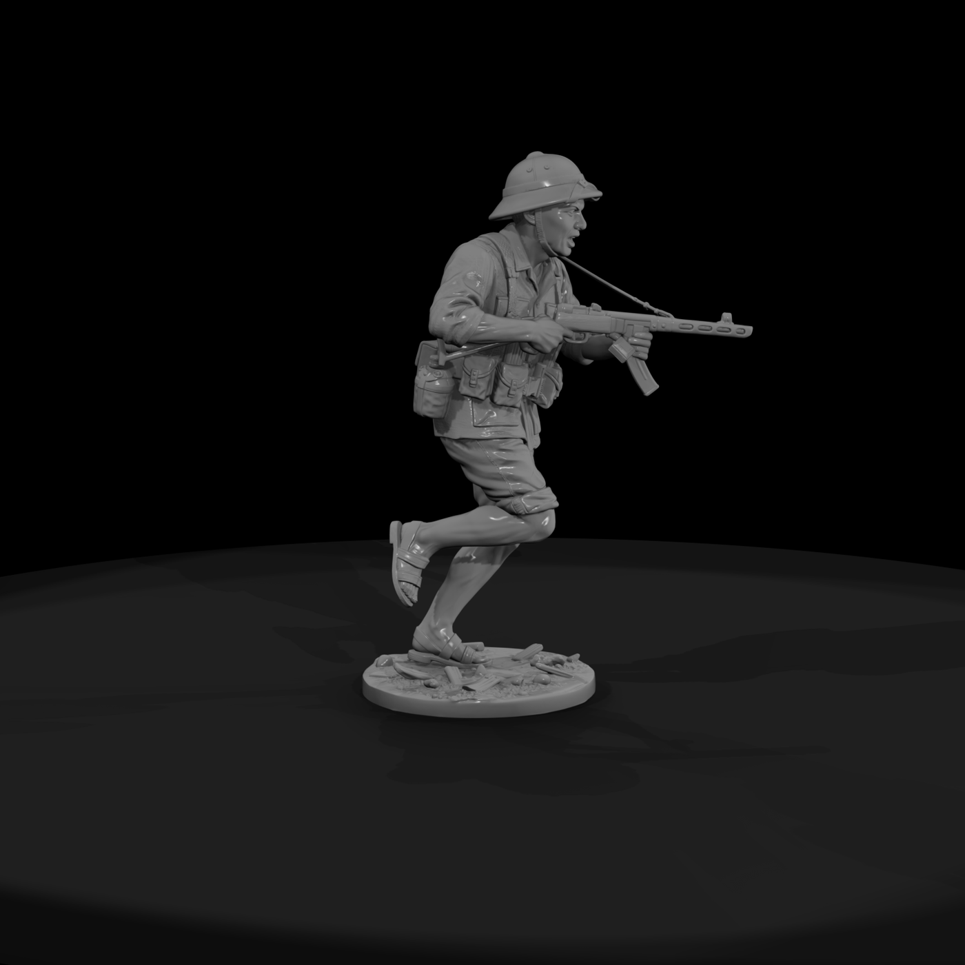 Viet Cong Guerrilla with SMG