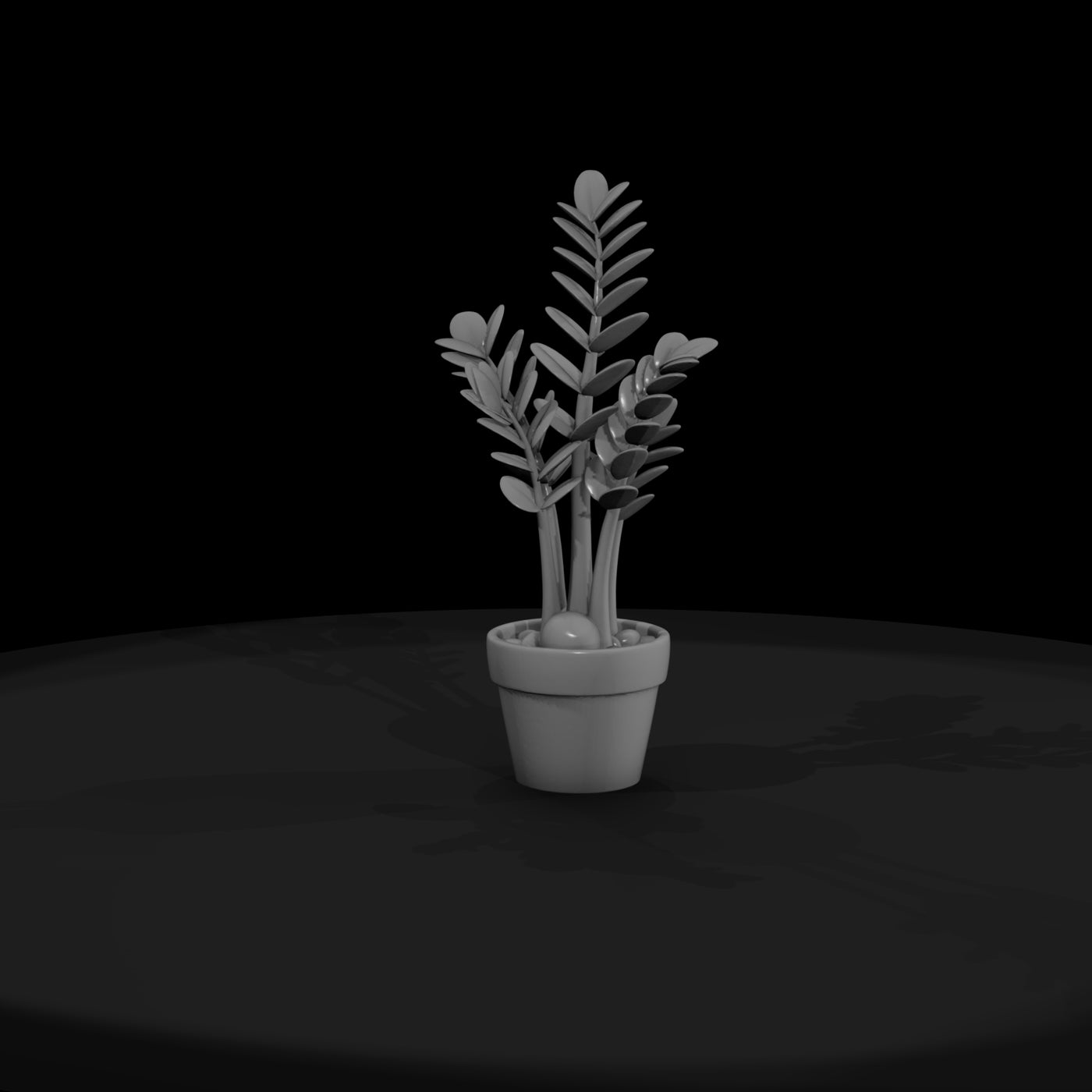 stylized-zz-plant-in-pot-3d-printable-miniature-573193