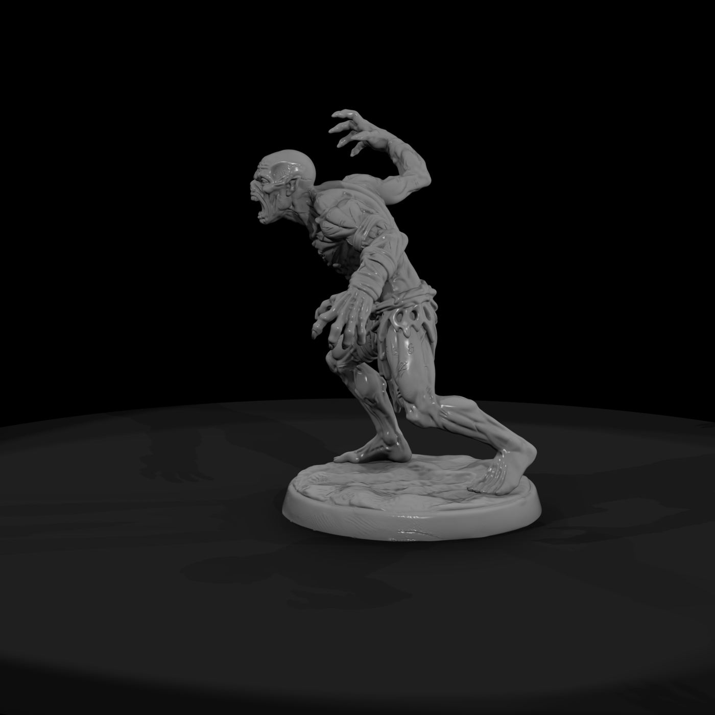 Feral Ghoul Snarling Attacker