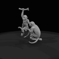 pair-of-monkey-sculptures-stylized — thumbnail 2