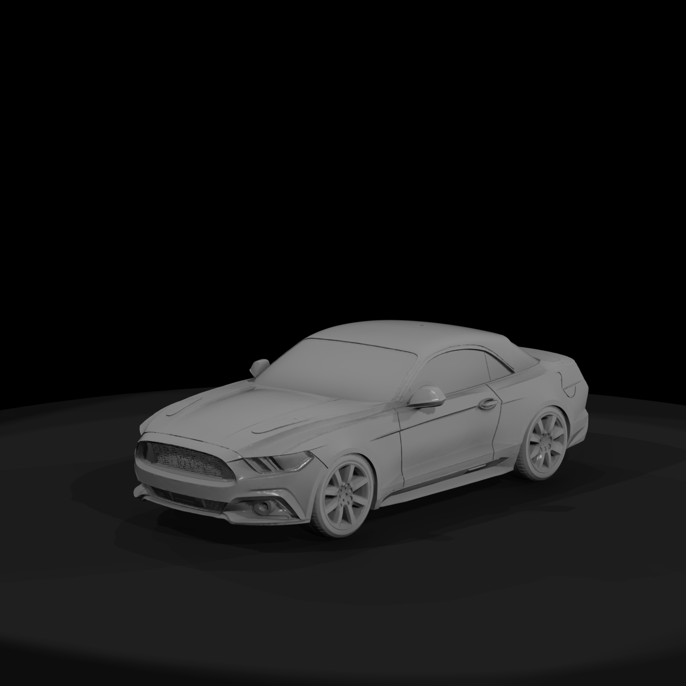 Mustang-Style Convertible Model