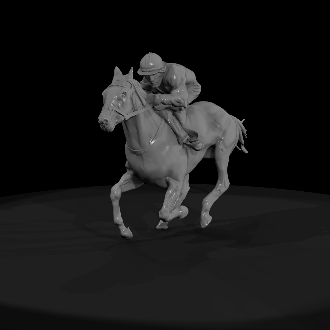 Jockey on Racehorse — Equestrian